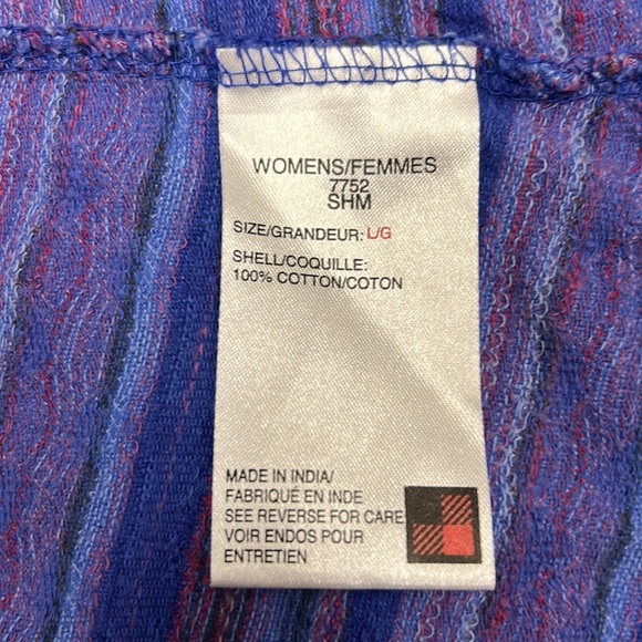 Woolrich Southwestern Sweater Aztec Navajo Pullover Blue/Purple Quarter-… - Picture 8 of 9